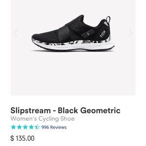 Size 8 TIEM Slipstream Black Geometric